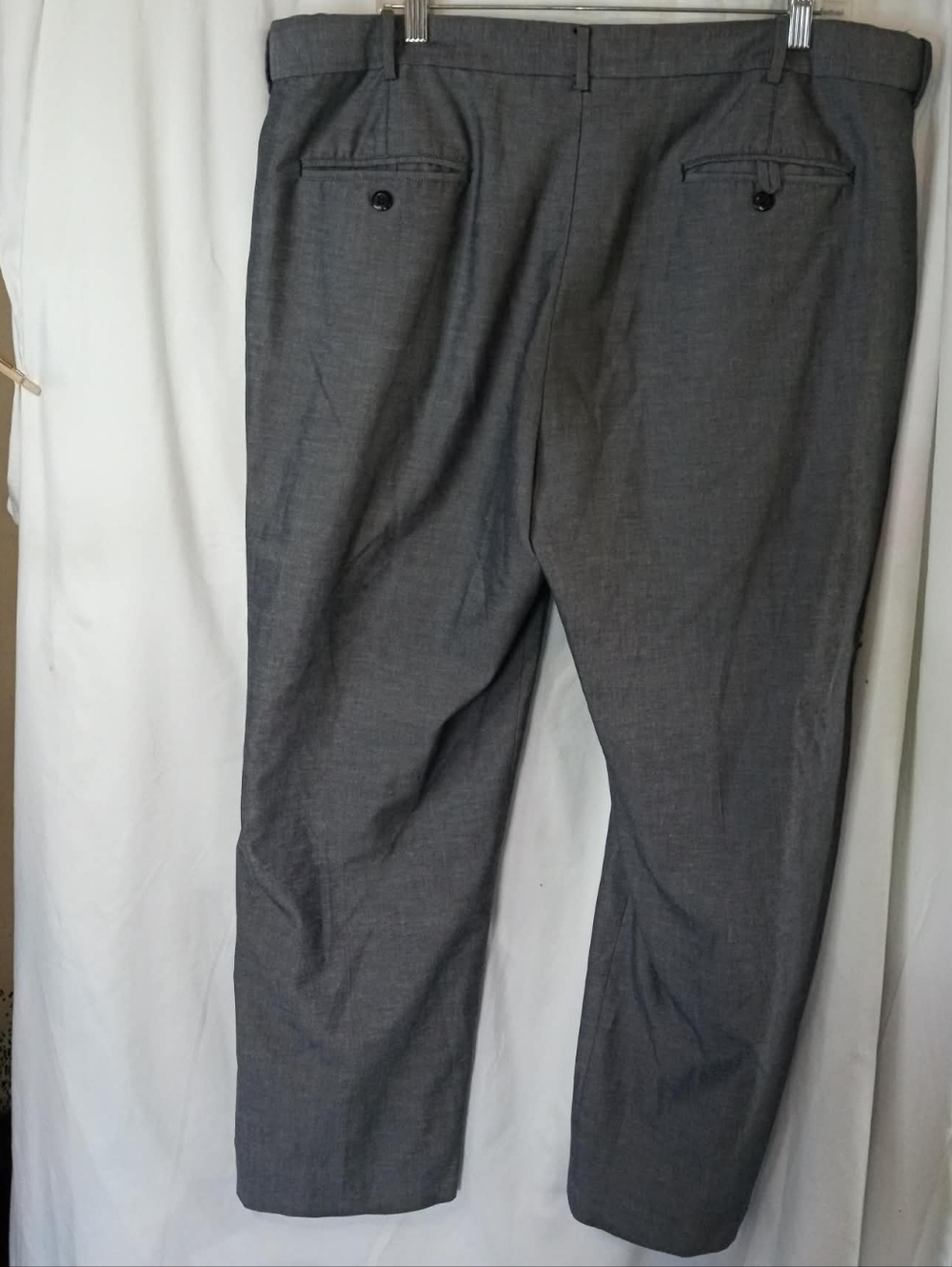 Savane Flat Front  Men's Gray Dress Pants Office 40x30 Academia Professional